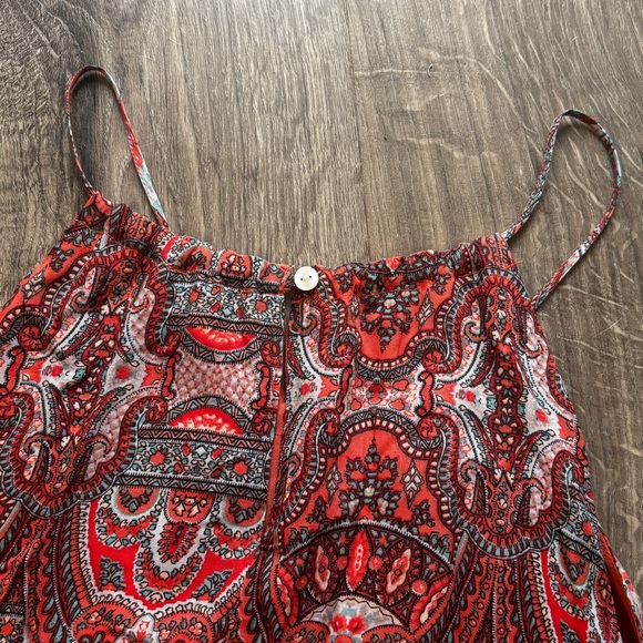Lucky Brand Vibrant Orange Paisley Dress - Picture 8 of 8